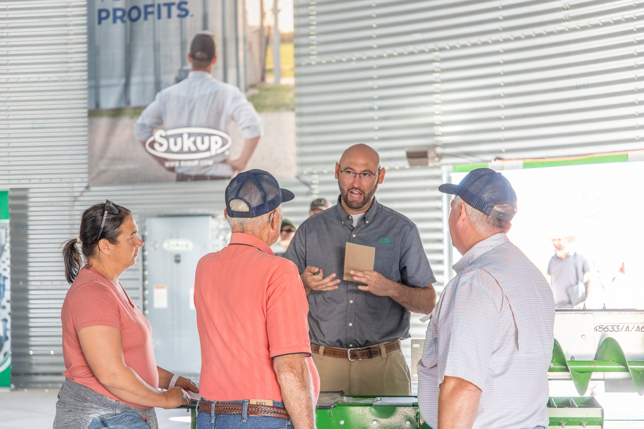 Sukup Manufacturing Co. at the 2022 Farm Progress Show in Boone, IA.