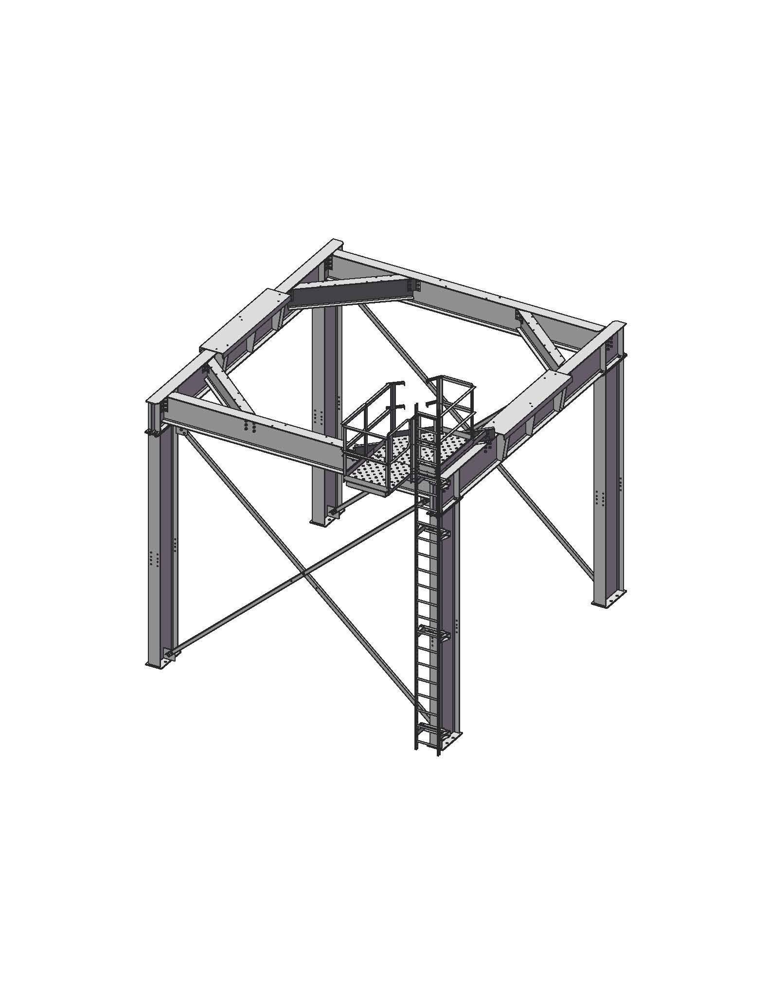 SUBSTRUCTURE WITH LADDER FROM GROUND
